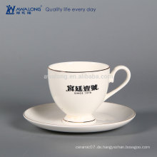 200ml Marke Kundengebundene feine keramische Kaffeetasse und Untertasse
